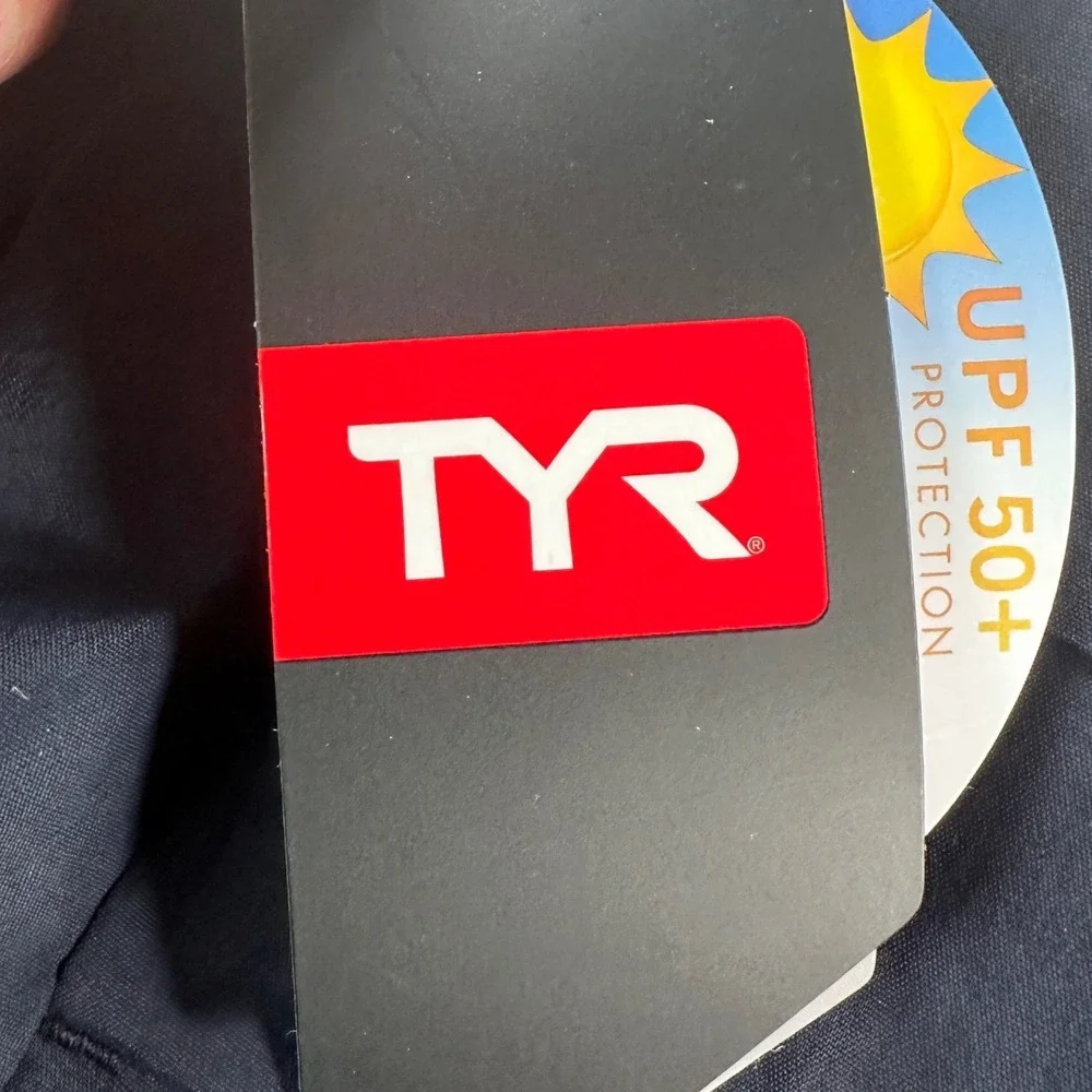 TYR‎ Mens Deck-X Swim Short Navy Blue UPF 50+ Size S
